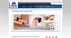Desktop Screenshot of muellerindustries.com